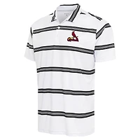 Men's Antigua White/Black St. Louis Cardinals Groove Polo