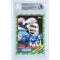 Lawrence Taylor New York Giants Autographed 1986 Topps #151 Beckett Fanatics Witnessed Authenticated Card