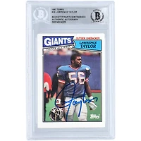 Lawrence Taylor New York Giants Autographed 1987 Topps #26 Beckett Fanatics Witnessed Authenticated Card