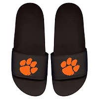 Men's ISlide Black Clemson Tigers Primary Logo Motto Slide Sandals