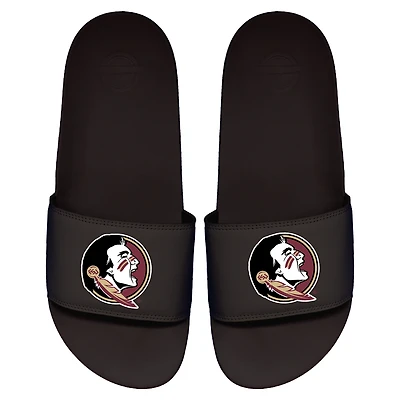 Men's ISlide Black Florida State Seminoles Primary Logo Motto Slide Sandals