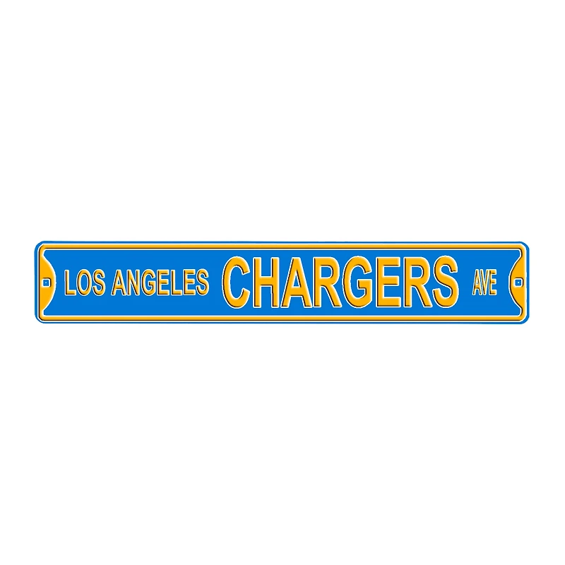 Los Angeles Chargers 36'' x 6'' Steel Street Sign