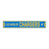 Los Angeles Chargers 36'' x 6'' Steel Street Sign