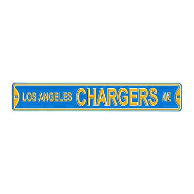 Los Angeles Chargers 36'' x 6'' Steel Street Sign