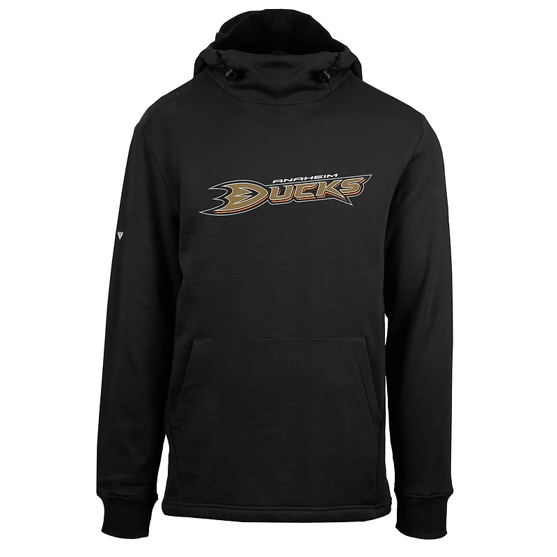 Men's Levelwear Black Anaheim Ducks Shift Fleece Pullover Hoodie
