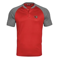 Men's Levelwear Red/Charcoal Ottawa Senators Blade Polo