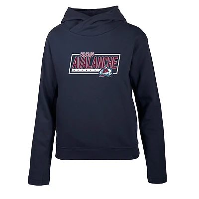 Women's Levelwear Navy Colorado Avalanche Verve Evian Pullover Hoodie