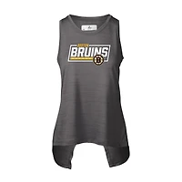 Women's Levelwear Heather Black Boston Bruins Freedom Tank Top