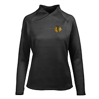 Women's Levelwear Black Chicago Blackhawks Lena Insignia Core Pullover Top