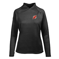 Women's Levelwear Black New Jersey Devils Lena Insignia Core Pullover Top