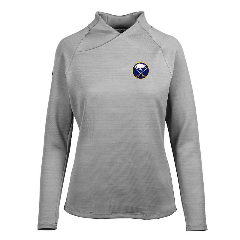 Women's Levelwear Heather Gray Buffalo Sabres Lena Insignia Core Pullover Top