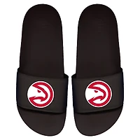 Men's ISlide Black Atlanta Hawks Primary Logo Motto Slide Sandals