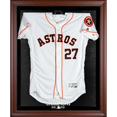 Houston Astros 2022 World Series Champions Brown Framed Logo Jersey Display Case