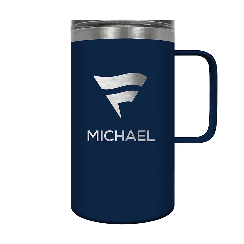 Navy Fanatics Corporate 18oz. Personalized Hustle Travel Mug