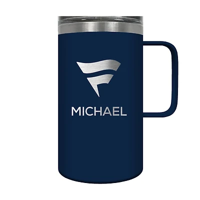 Navy Fanatics Corporate 18oz. Personalized Hustle Travel Mug