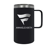 Black Fanatics Corporate 18oz. Personalized Hustle Travel Mug
