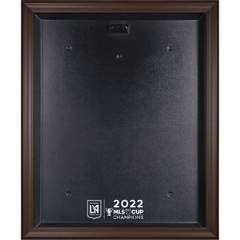 LAFC Brown Framed 2022 MLS Cup Champions Team Logo Jersey Display Case