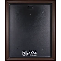 LAFC Brown Framed 2022 MLS Cup Champions Team Logo Jersey Display Case