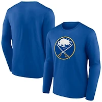 Men's Royal Buffalo Sabres Primary Logo Team Long Sleeve T-Shirt
