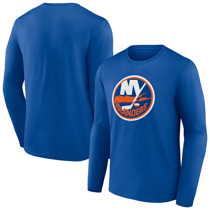 Men's Royal New York Islanders Primary Logo Team Long Sleeve T-Shirt