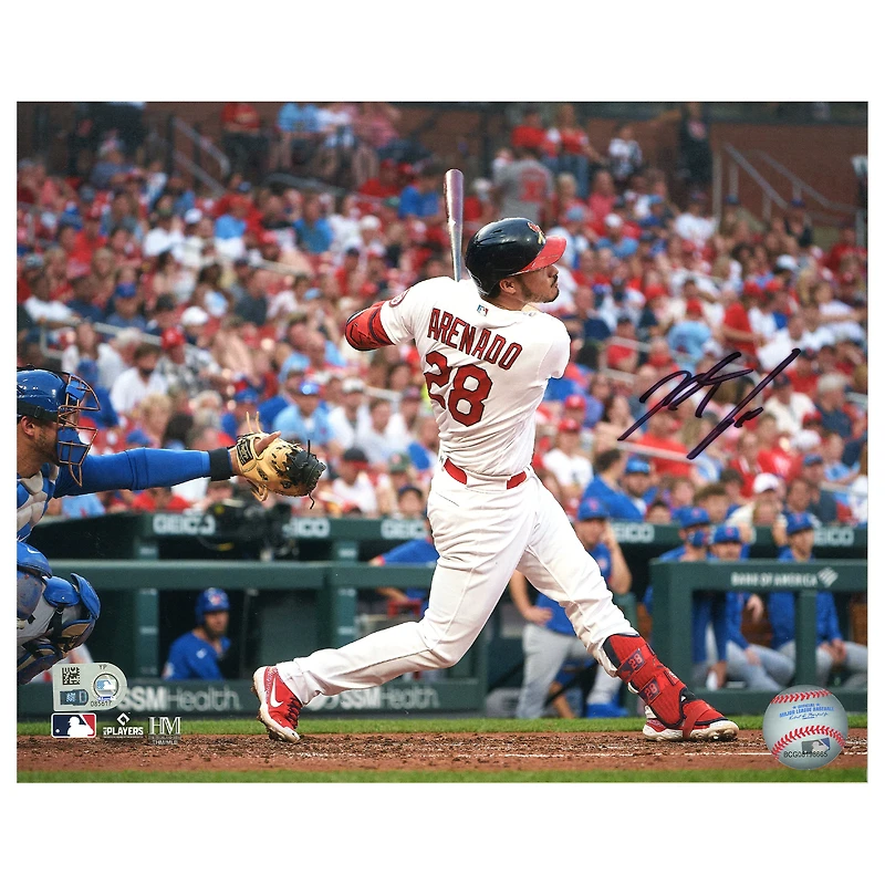 Nolan Arenado St. Louis Cardinals Autographed 8" x 10" Hitting Photograph