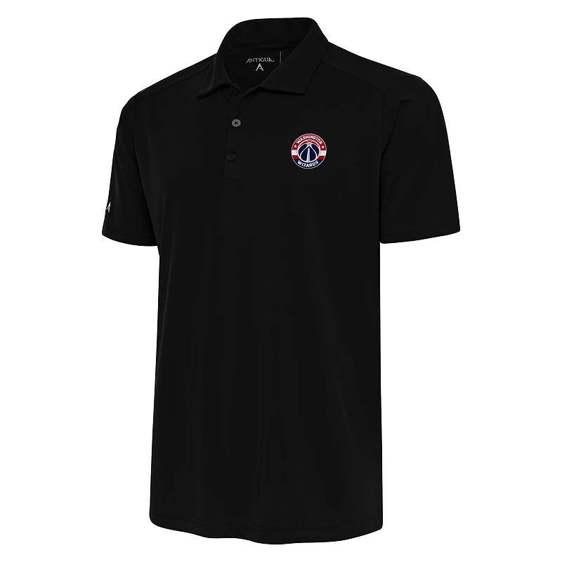 Men's Antigua Black Washington Wizards Apex Polo