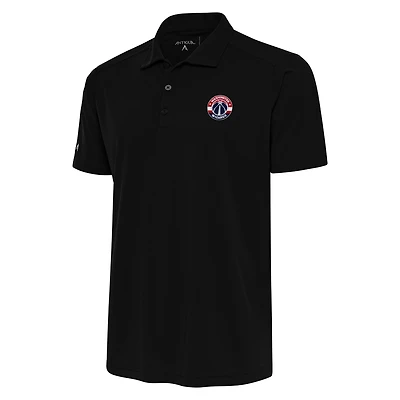 Men's Antigua Black Washington Wizards Apex Polo