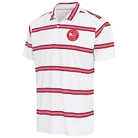 Men's Antigua White/Red Atlanta Hawks Groove Polo