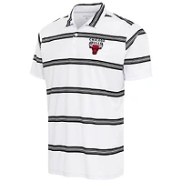Men's Antigua White/Black Chicago Bulls Groove Polo