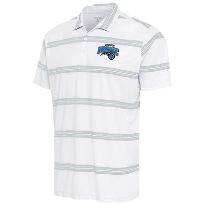 Men's Antigua White/Silver Orlando Magic Groove Polo