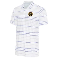 Men's Antigua White/Royal Denver Nuggets Ryder Polo