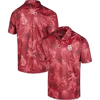 Men's Colosseum Crimson Oklahoma Sooners Big & Tall Palms Polo