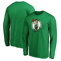 Men's Kelly Green Boston Celtics Primary Team Logo Long Sleeve T-Shirt