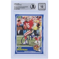 Joe Montana San Francisco 49ers Autographed 1989 Score #1 Beckett Fanatics Witnessed Authenticated 10 Card