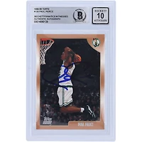 Paul Pierce Boston Celtics Autographed 1998-99 Topps #135 Beckett Fanatics Witnessed Authenticated 10 Rookie Card