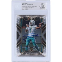 Tua Tagovailoa Miami Dolphins Autographed 2020 Panini Select #245 Beckett Fanatics Witnessed Authenticated Rookie Card