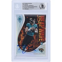 Trevor Lawrence Jacksonville Jaguars Autographed 2021 Panini Phoenix Heat Wave #13 Beckett Fanatics Witnessed Authenticated Rookie Card