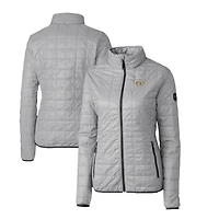 Women's Cutter & Buck Gray VCU Rams Rainier Eco Insulated Puffer Full-Zip Jacket
