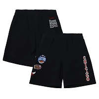 Men's Mitchell & Ness Black Chicago Bulls Team Origins Fleece Shorts