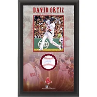 David Ortiz Boston Red Sox Autographed Retirement Baseball Shadowbox Collage