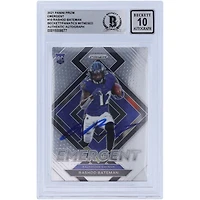 Panini America Rashod Bateman Baltimore Ravens Autographed 2021 Panini Prizm Emergent #E-10 Beckett Fanatics Witnessed Authenticated 10 Rookie Card