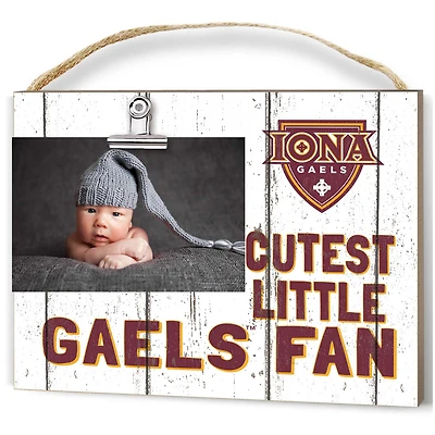 Iona University Gaels 8'' x 10'' Cutest Little Weathered Logo Clip Photo Frame