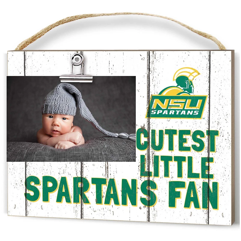 Norfolk State Spartans 8'' x 10'' Cutest Little Weathered Logo Clip Photo Frame