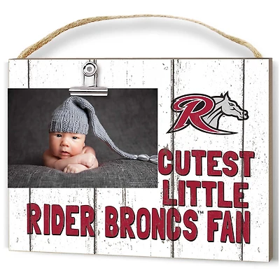 Rider Broncs 8'' x 10'' Cutest Little Weathered Logo Clip Photo Frame