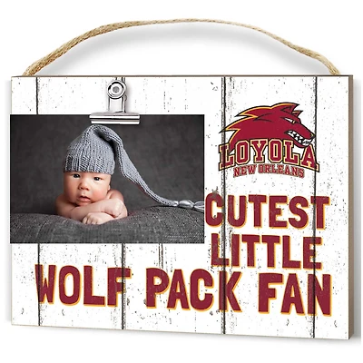 Loyola New Orleans Wolf Pack 8'' x 10'' Cutest Little Weathered Logo Clip Photo Frame
