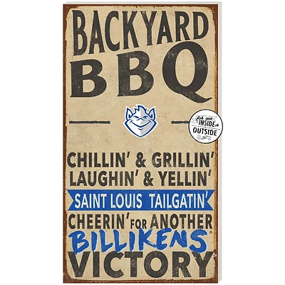 Saint Louis Billikens 11'' x 20'' Indoor/Outdoor BBQ Sign