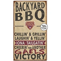 Iona University Gaels 11'' x 20'' Indoor/Outdoor BBQ Sign
