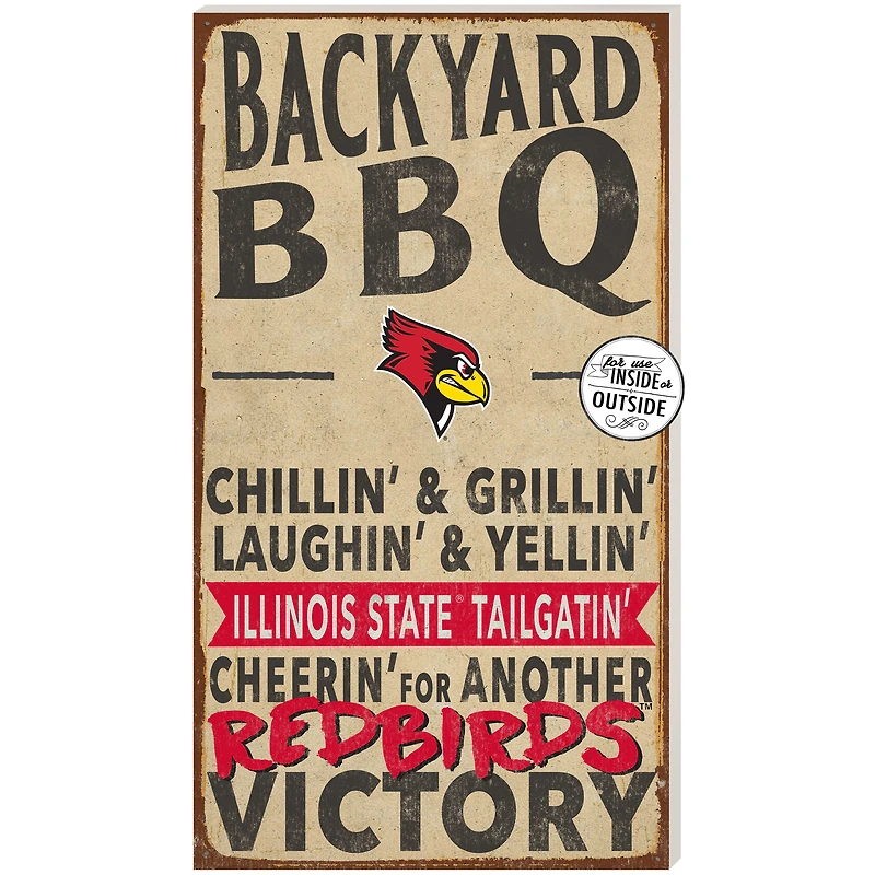 Illinois State Redbirds 11'' x 20'' Indoor/Outdoor BBQ Sign