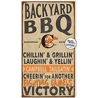 Campbell Fighting Camels 11'' x 20'' Indoor/Outdoor BBQ Sign
