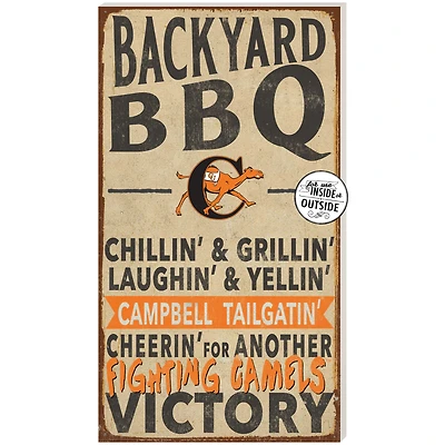 Campbell Fighting Camels 11'' x 20'' Indoor/Outdoor BBQ Sign